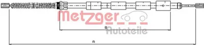 Produktbild von METZGER Handbremsseil Seilzug Feststellbremse passend für PEUGEOT 205 II (20A/C) Hinten Rechts 10.645