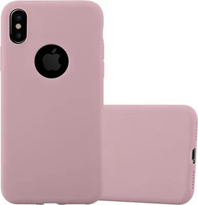 Obrázek produktu pro Cadorabo pouzdro pro Apple iPhone X / XS Protective Case in Pink Pouzdro na mobilní telefon TPU Silikonový obal kryt