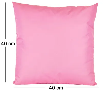 Produktbild von JACK 1x 40x40cm Outdoor Kissenhülle Bezug Lounge Garten Einfarbig, Farbe:Rosa