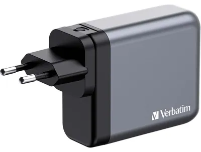 Obrázek produktu pro VERBATIM GaN Nabíječka do sítě GNC-140, 140W, 3x USB-C, 1x USB