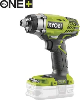 A Ryobi 18V ONE+ cordless impact driver is shown against a white background.