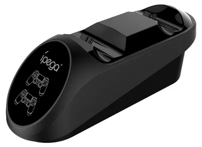 Immagine prodotto di Ipega, stazione di ricarica doppia per controller PS4 9180 con display LED, nero