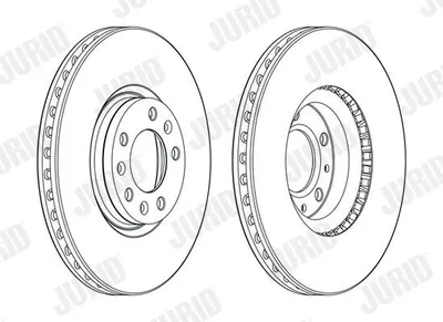 Produktbild von 2x JURID Bremsscheibe 562994JC für OPEL GRANDLAND X (A18) Astra L Sports Tourer