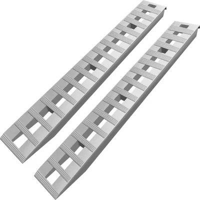 Obrázok produktu pre Hliníkové rampy 2130x355mm - nosnosť 2722kg - rampy pre prívesy - hákové zakončenie pre nákladné vozidlá - 2 kusy rámp