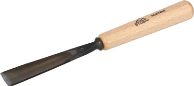 Obrázek produktu pro Dláto STUBAI řady 52 - Tvar 5 | Rovné dláto - 20 mm, s dřevěnou rukojetí, pro předpichování, na doraz, hrubování, rozety, pro opracování dřeva