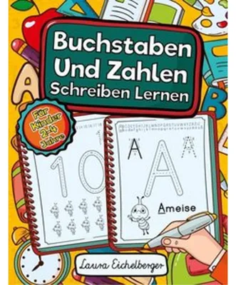 Obrázek produktu pro Buchstaben Und Zahlen Schreiben Lernen Für Kinder 2-4 Jahre
