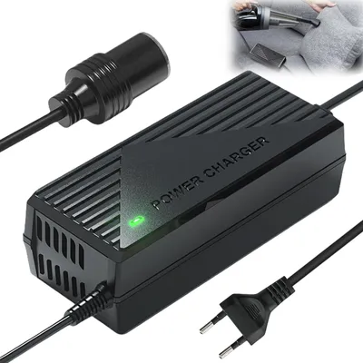 Produktbild von Spannungswandler 220v auf 12v,Adapter Zigarettenanzünder Steckdose, Konverter Netzadapter, Adapter Kühlbox Strom, Netzgleichrichter für Kompressor Kühlbox, LED Lampen und Lüfter