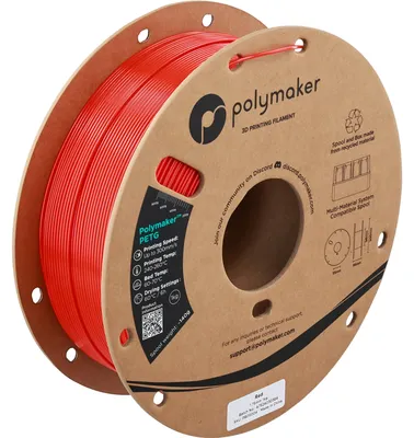 Produktbild von Polymaker PETG Filament, 1,75mm, 1kg - Farbton: Red