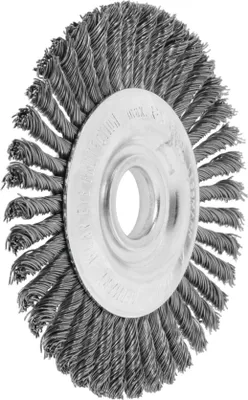 Immagine prodotto di Lessmann Spazzola rotonda stretta diritta, filo d'acciaio 0,50 mm, ⌀ spazzola x ⌀ foro 125X22 mm
