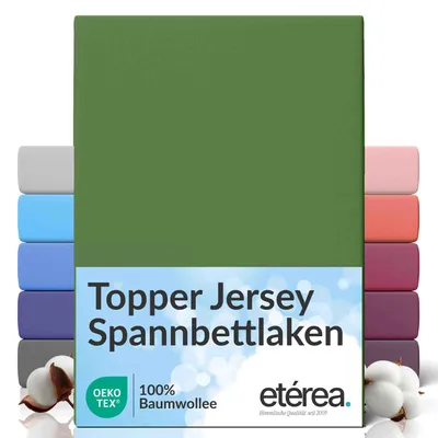 Immagine prodotto di Lenzuolo con angoli in jersey Etérea 140x200 - 160x200 cm – 100% cotone, indeformabile e di facile manutenzione - Cactus