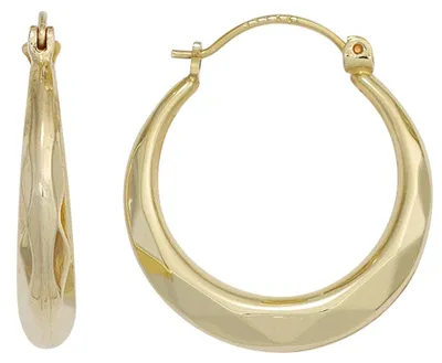Produktbild von Paar Ohrringe 20,5mm Creolen aus 585 Gold Gelbgold Ohrschmuck Damen