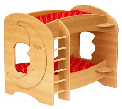 Produktbild von Drewart Puppen-Stockbett mit Mond und Bettzeug 933-3087