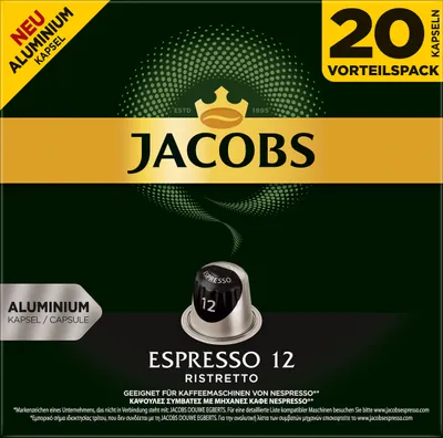 Jacobs Kapseln Lungo Intenso | 20 Nespresso® komp. Kapseln
