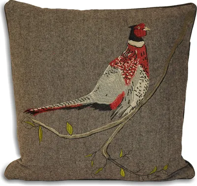 Image de Riva Home Hunter Herringbone Pheasant Housse de coussin décoratif RV496 (45x45cm) (Marron)