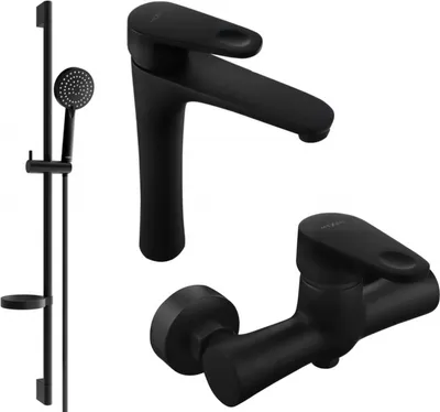 Produktbild von Mexen Kama DS75 Brausegarnitur, Schwarz - 72514DS75-70