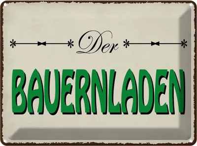 Produktbild von vianmo Blechschild 30x40 cm Bauernladen Hofladen Verkauf Marktstand Laden