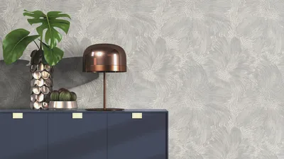Zdjęcie produktu dla Tapeta flizelinowa 509250 tapeta kwiaty floral 53 x 1005 cm Rasch Selection Grey