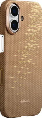 Immagine prodotto di Custodia Pitaka Ultra-Slim, Golden Glint - iPhone 17