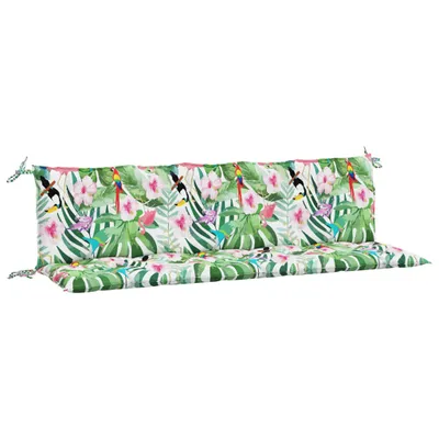 Image de Coussins de banc de jardin lot de 2 multicolore tissu Oxford