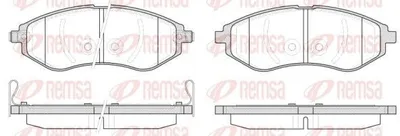 Produktbild von REMSA 0986.02 Bremsbeläge Satz Vorne Bremsklötze für CHEVROLET Aveo / Kalos Schrägheck (T250, T255) für DAEWOO KALOS (KLAS)