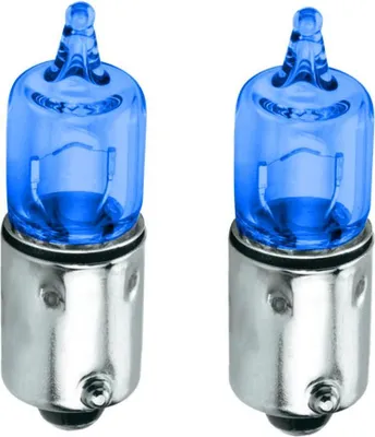 Productafbeelding van 2 stuks gloeilampen, 12V, 10W, BA9S, blauw, voor auto, motor, koplampen