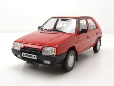 Obrázok produktu pre Škoda Favorit 1989 červený model auta 1:24 Whitebox