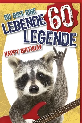Produktbild von 60. Geburtstag - Karte mit Umschlag - Du bist eine lebende Legende