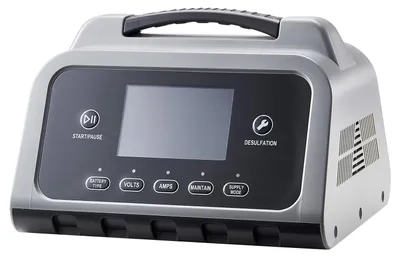Zdjęcie produktu dla Inteligentna ładowarka akumulatorów, 30 A, 6 V, 12 V, 24 V, do akumulatorów LiFePO4, kwasowo-ołowiowych (żelowych/AGM) i litowych, z wyświetlaczem LCD, funkcją podtrzymującą, desulfatującą i ładowania podtrzymującego, do samochodów, łodzi, motocykli i kosiarek
