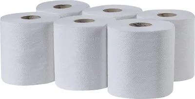 Produktbild von Tissue24 Handtuchrollen Innenauszug 2-lagig – Zellstoff hochweiß, 450 Blatt | 19 × 25 cm | Für Waschraum & Gewerbe