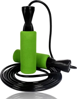 Produktbild von 280cm Fitness Springseil | Speed Rope für Hüpf Training Boxen Ausdauer Sport Workout | Seilspringen | Ausdauer & Abnehmen | Springseile für Kinder & Erwachsene | Sprungseil - Farbe [grün]
