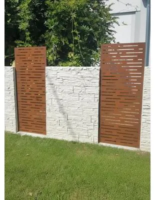 Produktbild von Sichtschutzwand floraworld Querstreifen Corten 90 x 180 cm rost