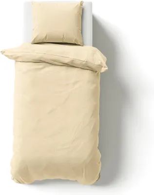 Produktbild von s Bettset aus Mako-Satin 100% Baumwolle 135x200 155x220 200x200 200x220, Größe:135 x 200 cm, Farbe :Natur