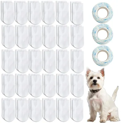 Imagen del producto de 60 pares de zapatos desechables para perros grandes