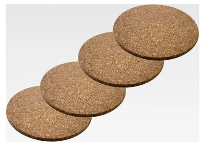 Produktbild von 4er Set Korkuntersetzer mit 19 cm Durchmesser für Töpfe und Pfannen