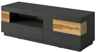 Zdjęcie produktu dla Szafka RTV SILKE 2S1KL 160cm matera/dąb wotan