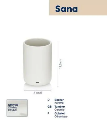 Zdjęcie produktu dla Kela KL-24529 Sana keramický 115 cm bílá