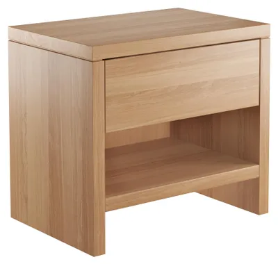 Produktbild von Nachttisch Buche Nachtkästchen Bettkommode Nachtschrank mit Schublade 90.20-K39