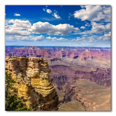 Produktbild von Wallario selbstklebende Möbelfolie/ Tischdecke für Innen und Außen, Größe: 60 x 60 cm - Felsenschlucht im Grand Canyon Park Arizona
