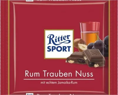 Produktbild von Ritter Sport Rum Trauben Nuss - Schokolade 5x100g