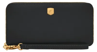 Produktbild von FOSSIL Geldbörse Lennox Zip Continental Wallet Black schwarz