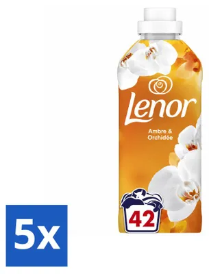 Produktbild von 5 x Lenor Weichspüler Amber & Orchidee - Vorteilspackung - 5 Stücke