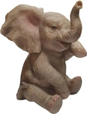 Produktbild von Figur Elefant Polyresin 19,5 x 12,5 x 18 cm  grau