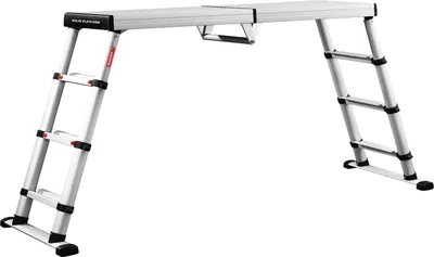 Produktbild von Günzburger Steigtechnik Teleskop-Arbeitsplattform Solid Line 4 Stufen - 115480