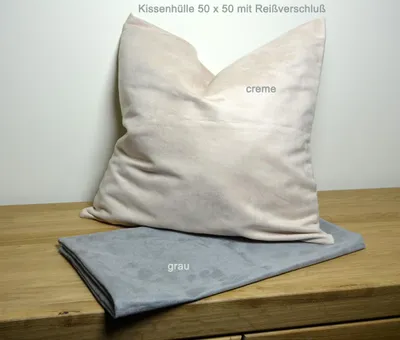 Produktbild von Kissenhülle 50 x 50 Art. Velouroptik grau