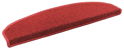 Image de vidaXL Protège-marches autocollants, lot de 15, rouge, 80 x 24,5 x 3,5 cm