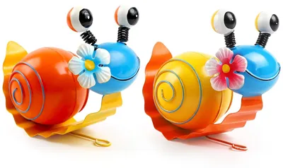 Tierfigur aus Metall, Schnecke, Gartendekoration, gelb