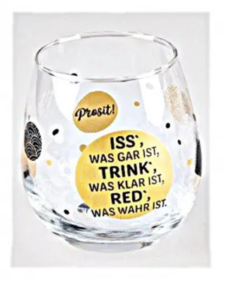 Produktbild von Whiskyglas, Wasserglas oder auch Weinglas mit Spruch Iss was Gar ist""