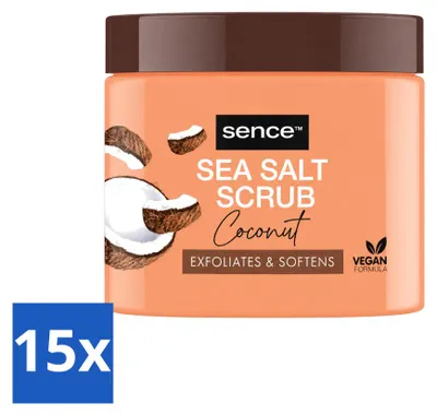 Produktbild von 15 x Sence Coconut Bodyscrub - Pflegend - 500 g - Vorteilspackung - 15 Stücke