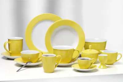 Produktbild von 6er Kaffeetasse Doppio sonnengelb