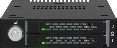 Zdjęcie produktu dla Icy Dock ToughArmor MB834MK-B V2, Obudowa SSD, M.2, 64 Gbit/s, Czarny